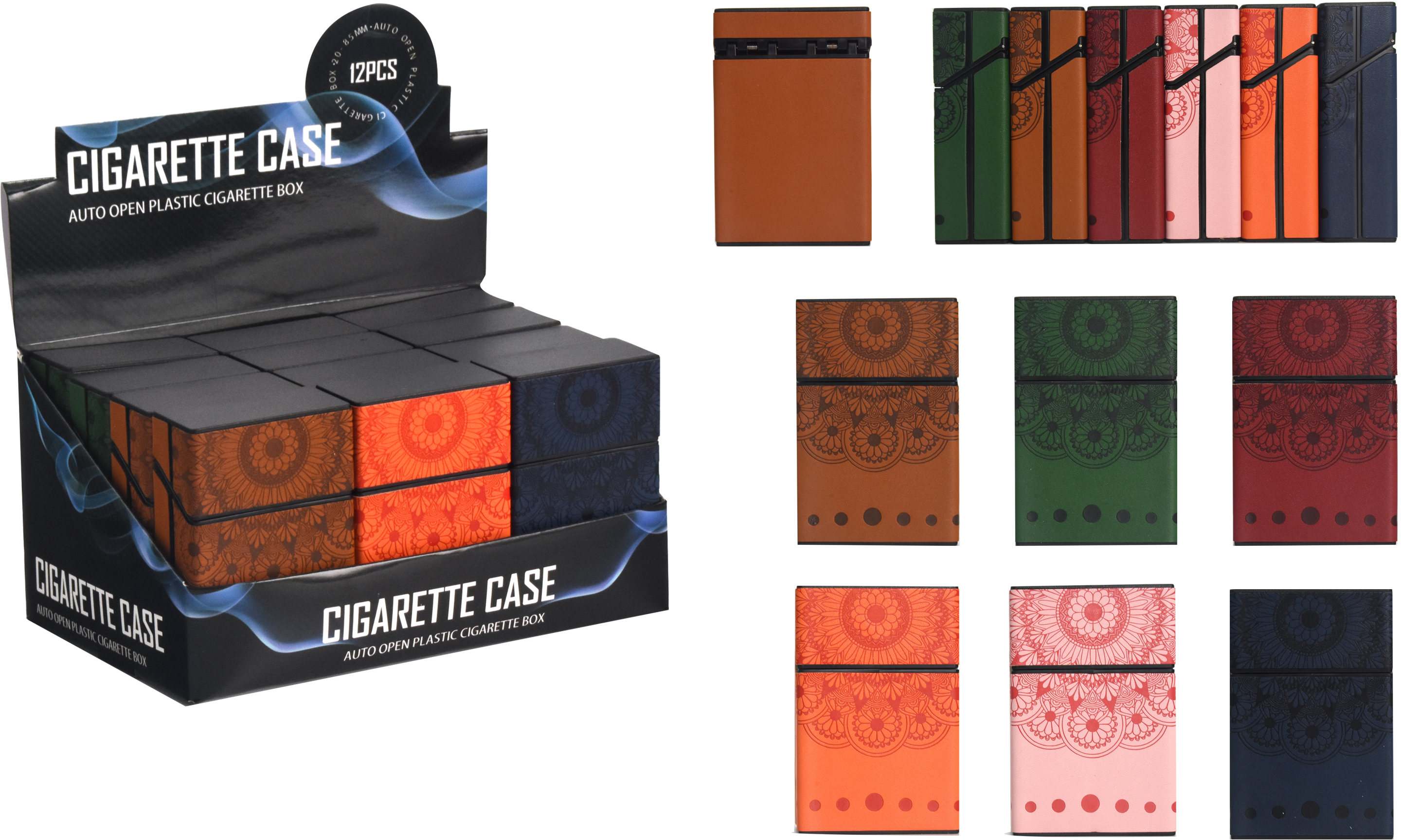 Smoking Accessories :: Click Box :: Click box CIG891 Plastic Mandala