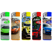 Elektromos Öngyújtó 146096 Adamo Vegyes mintás LED Autók