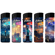 Elektromos Öngyújtó 146097 Adamo Vegyes mintás LED Tüzijáték