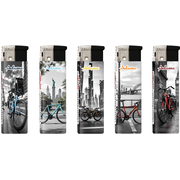 Elektromos Öngyújtó 1881280 Adamo Vegyes mintás Bicikli város