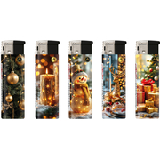 Elektromos Öngyújtó 1881344 Adamo Vegyes mintás Arany tél km