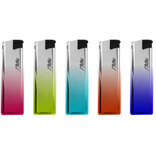 Electronic Lighter 184105 in Metal case Gradient Silver