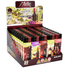 Vihar Öngyújtó 121016 Matteo Fix lángos Vegyes mintás bor