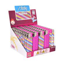 Elektromos Öngyújtó 161010 Matteo Glitter szivárvány