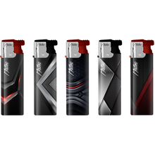 Turbo Rubberized Lighter 178179 Red texture