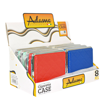 Cigarettatárca 910131 Adamo normál steppelt bőr színes