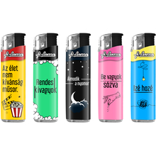 Electronic Lighter 187333 Adamo Design label Slim Facts