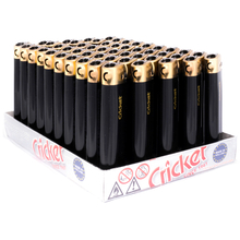 Flint Lighter 22001 Cricket Carlton GoldandBlack