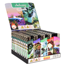 Electronic Lighter 181382 Adamo Design label Fix flame Cars and flowers