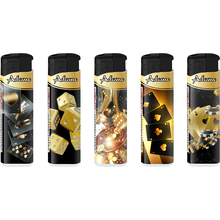 Electronic Lighter 181407 Adamo Design label Fix flame  Gold casino