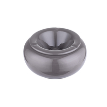 Ashtray A402490 ceramic grey 23cm