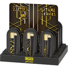 Öngyújtó fém CMKJ3S000X Jet Clipper Fekete Füves