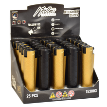 Jet Lighter 153003 Matteo Tower XL Gold black poker