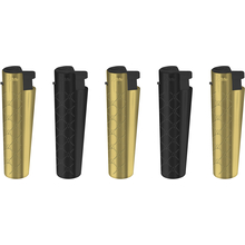 Jet Lighter 153003 Matteo Tower XL Gold black poker