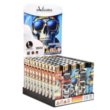 Electronic Lighter 189414 Adamo Design label Skinny Skull