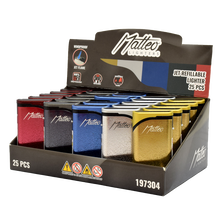 Jet Lighter 197304 Matteo Las Vegas in Metal Case Touchable Elegant