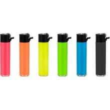 Flint Lighter 220002 RIZZ Matteo Round HC Neon POYGB