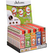 Electronic Lighter 1881253 Adamo Design label Snowman text