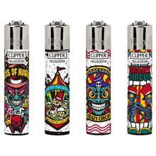 Öngyújtó CL3A1905BCH tűzköves Clipper Horror cikrusz