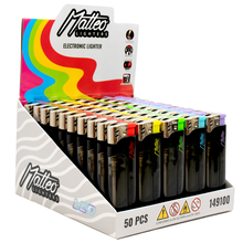 Electronic Lighter 149100 Matteo LED Black&Colors