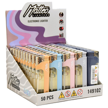 Electronic Lighter 149102 Matteo LED Pastel