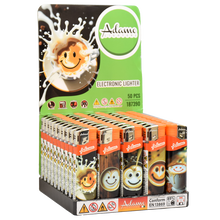 Electronic Lighter 187390 Adamo Design label Slim Coffee