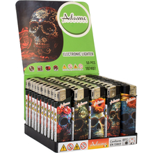 Electronic Lighter 187407 Adamo Design label Slim Skull