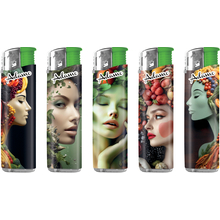 Electronic Lighter 187411 Adamo Design label Slim Faces