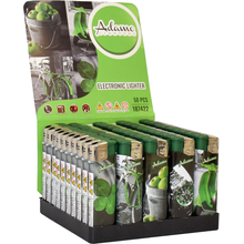 Electronic Lighter 187422 Adamo Design label Slim Desaturated green