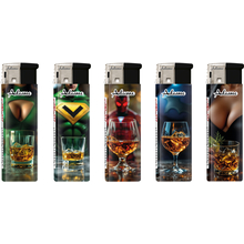 Electronic Lighter 1881316 Adamo Design label Whiskey superhero