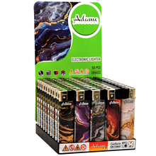 Electronic Lighter 189431 Adamo Design label Skinny Marble