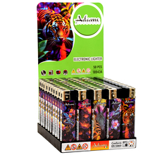 Electronic Lighter 189434 Adamo Design label Skinny Neon nature