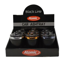 Ashtray 0213925 Atomic Car LED Black 10 cm Ceramic interior