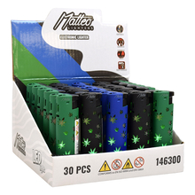 Jet Öngyújtó 146300 Matteo Fémtokos Belső LED Füves