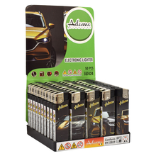 Electronic Lighter 187424 Adamo Design label Slim Gold cars
