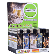Electronic Lighter 1881339 Adamo Design label Champagne