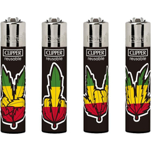 Öngyújtó CL3A1981BCH tűzköves Clipper zöld kezek