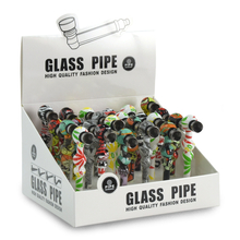 Glass pipe GP1008 Colorful Graffity