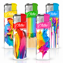 Electronic Lighter 131211 Matteo Soft Touch Colorful paint