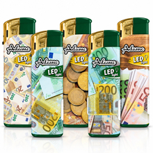Elektromos Öngyújtó 146104 Adamo Vegyes mintás LED Euró