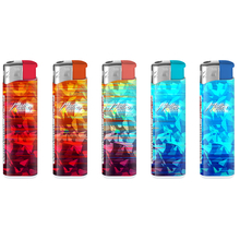 Electronic Lighter 165016 Matteo Mirror label Red Blue