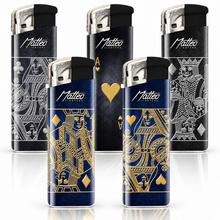 Electronic Lighter 182036 Matteo Touchable label Poker