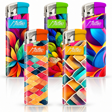 Electronic Lighter 182039 Matteo Touchable label Vivid colorful