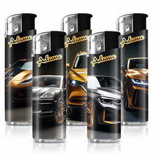 Elektromos Öngyújtó 187424 Adamo Vegyes mintás Slim Arany autós