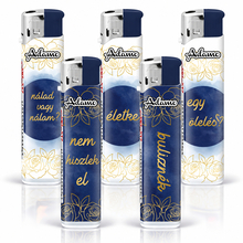 Electronic Lighter 189413 Adamo Design label Skinny Quotes
