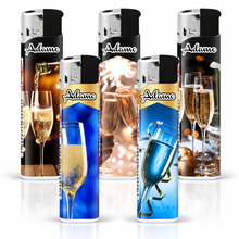 Electronic Lighter 189418 Adamo Design label Skinny Champagne