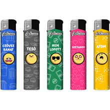 Electronic Lighter 189428 Adamo Design label Skinny HUN text 1