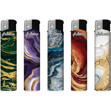 Electronic Lighter 189431 Adamo Design label Skinny Marble