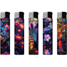 Electronic Lighter 189434 Adamo Design label Skinny Neon nature