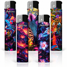 Electronic Lighter 189434 Adamo Design label Skinny Neon nature